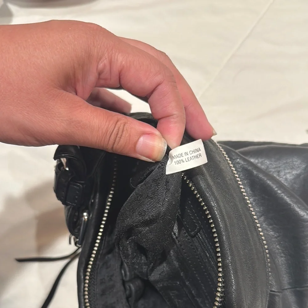 L.A.M.B. Black‎ Leather Crossbody Bag